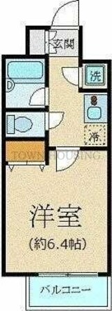 パレステュディオ田町の物件間取画像